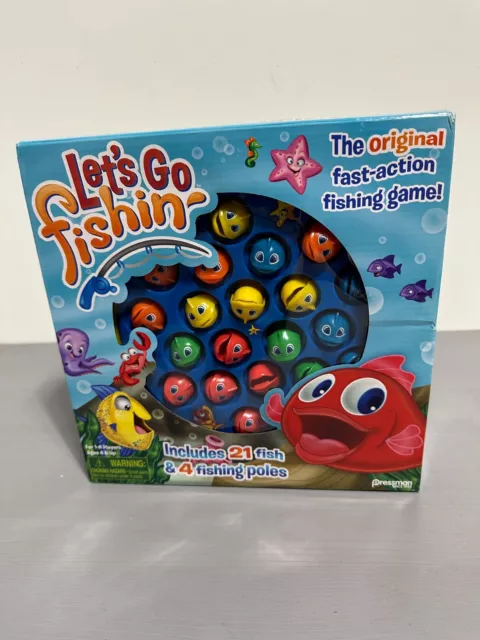 LET'S GO FISHIN' Game by Pressman - Fast-Action Fishing Game!, 1-4