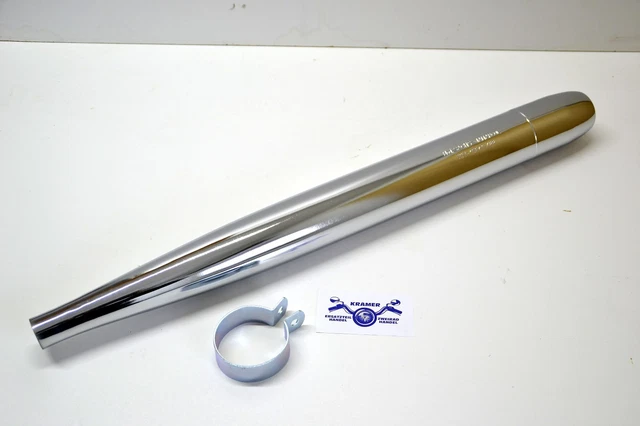 Auspuff 32mm Chrom Für Hercules K 50 RL SL | Motor | Auspuff