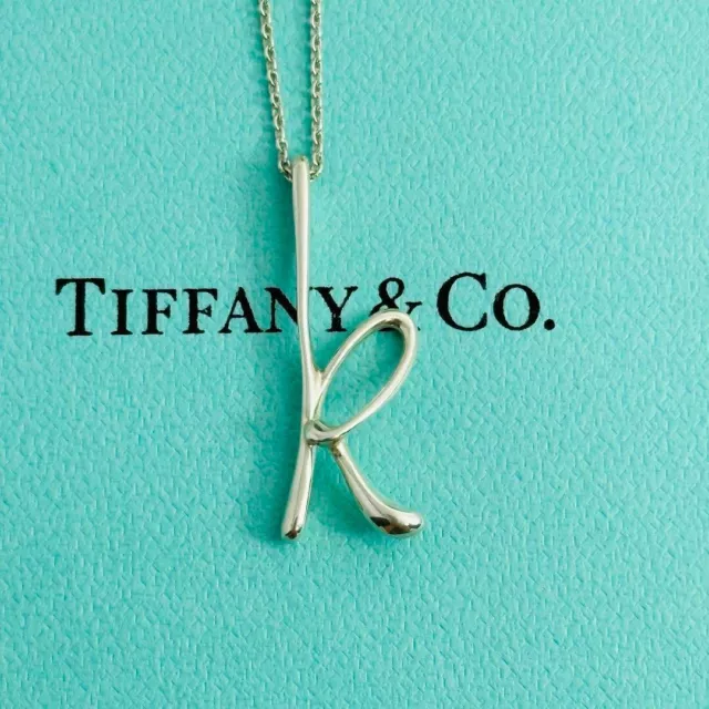 Tiffany & Co. Anfangsbuchstabe ""K"" Anhänger Halskette Paloma Picasso Silber925 gebraucht