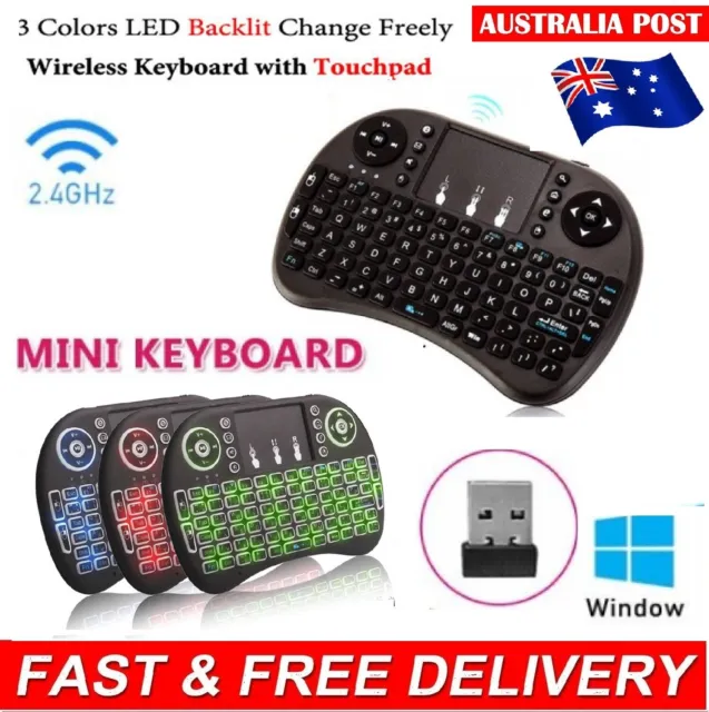 Mini Wireless Keyboard Remote Mouse Touchpad 2.4GHz for Smart TV i8 Android Box