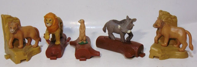 Disney The Lion King Happy Meal Lot 5 toys Simba Nala Pumbaa Timon McDonald's