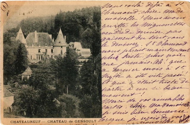 CPA AK CHATEAUNEUF - Chateau de Gensoult (359995)