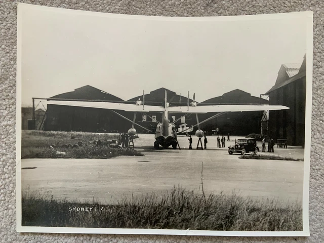 BLACKBURN RB2 SYDNEY FLYING BOAT PROTOTYPE N241 - PHOTO (21cm x 16cm approx)