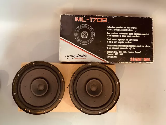 Mac Audio ML-1709 Einbaulautsprecher 16cm 2 Wege-Koaxial-System 90 Watt MAX 