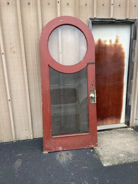 CM774 antique Round top entrance door 35.5 x 85 x 1.75