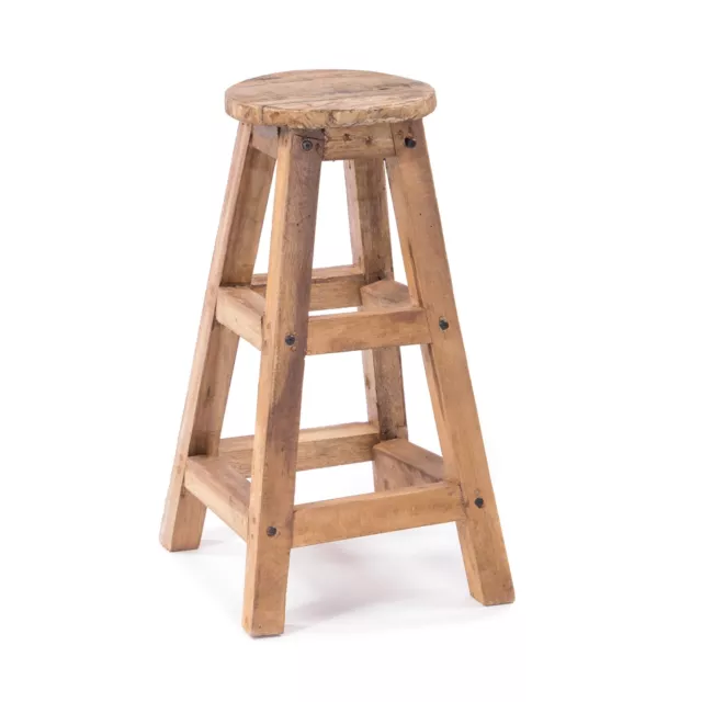 BARHOCKER "JACK" | Massivholz, 70 cm | Barstuhl, Holzhocker, Bistro Sitzhocker