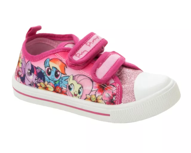 Scarpe Da Ginnastica Ufficiali My Little Pony Rosa Glitter In Tela Taglia Uk 6