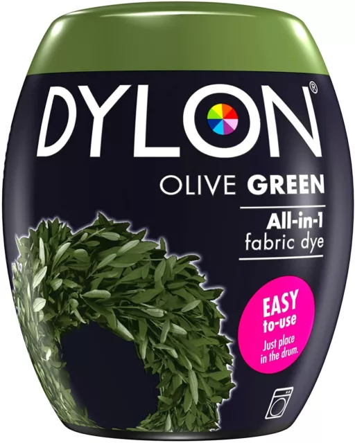 DYLON Pintura de Tela Oliva Verde Color Y Reparador para 600g Tela