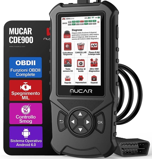 mucar CDE900 Diagnosi Auto OBDII Abbonabile 4 Sistemi di Diagnosi obd2