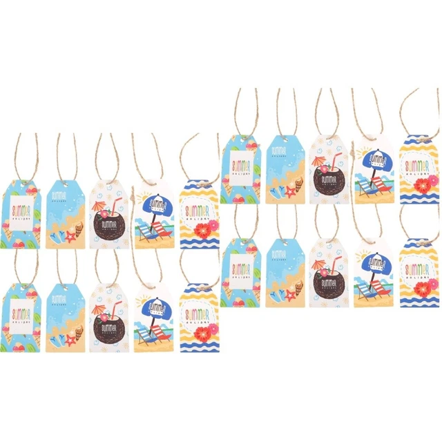 120 pz carte carta cartello etichetta hawaiana decorazione matrimonio decorazione
