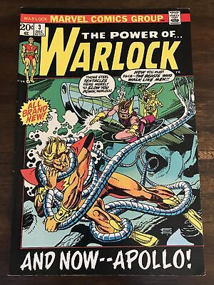 The Power Of Warlock #3 Vf/Nm Bronze Age Marvel! Black Cover Gem! Apollo!