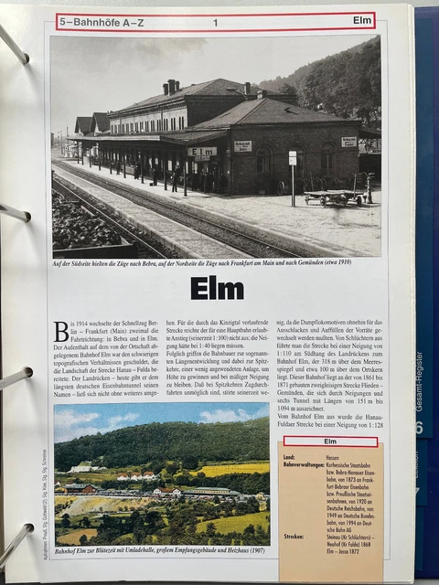 Das große Archiv der deutschen Bahnhöfe  : Elm