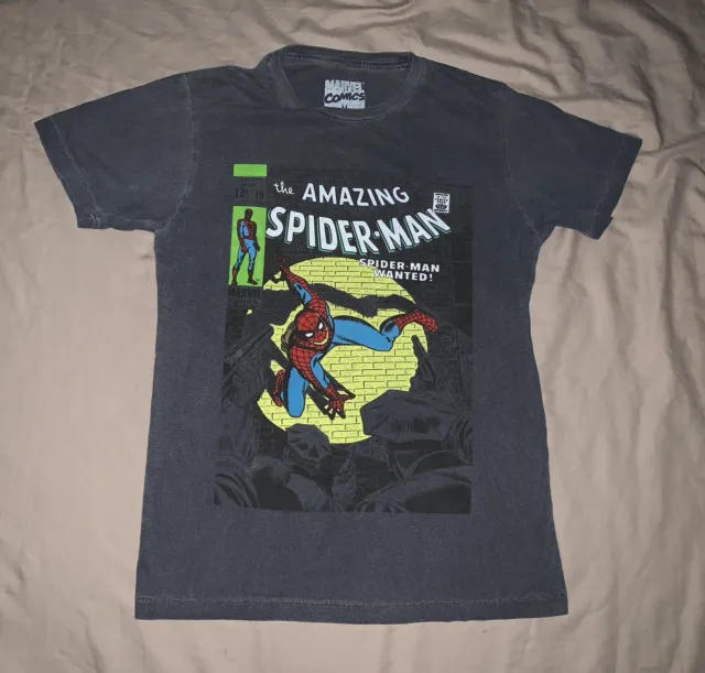 Spider-Man Wanted! The Amazing Spider-Man Marvel Comics Men S Small gray T shirt