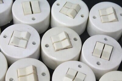 Old Rocker Switch Series Switch White Round Exposed Light Switch Ap GDR 3