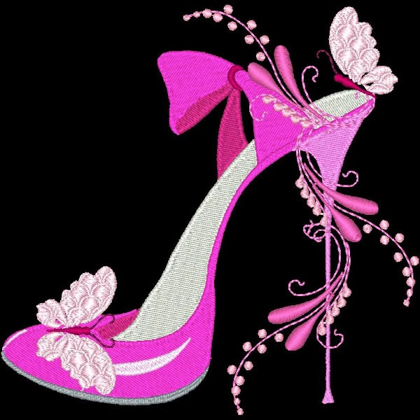 Fashionista Shoes - 30 Machine Embroidery Designs (Azeb)