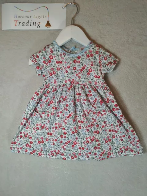 Cath Kidston Dress Baby Girls Ditzy Floral Flower Print Size Age 3-6 Months