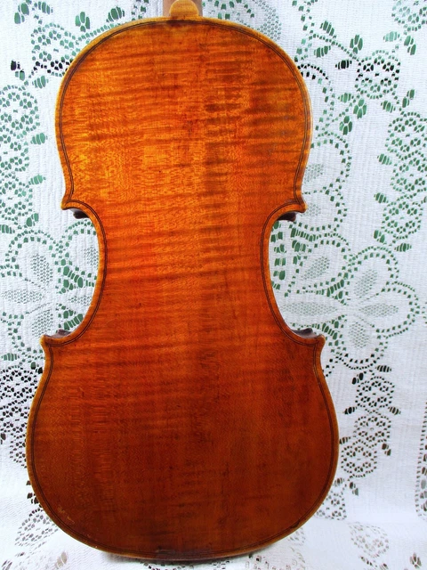 Powerful Old French Stradivarius Labeled Violin 1 Pc Back Ready to Play 4/4  NR!