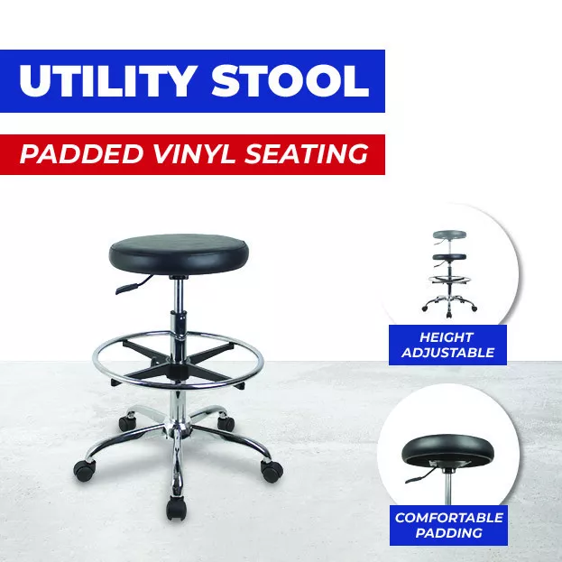 Drafting Lab Medical Stool Utility Gas Lift Stools Dentist Teller Bench Office