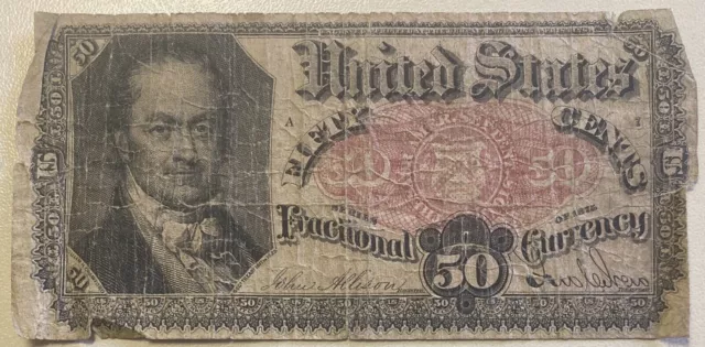 1874 5th Issue 50 Cents Fractional Currency Circulated #38329