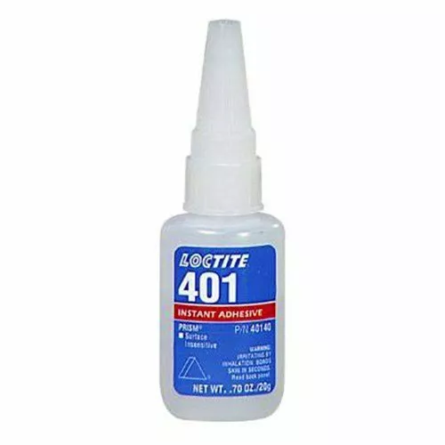 Lotto di 2 adesivi Loctite Prism 401 spedizione 1 giorno 7 once. (20 g) Bottiglia