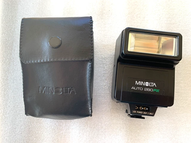 Minolta Auto Electroflash 280PX Shoe Mount Flash With Case