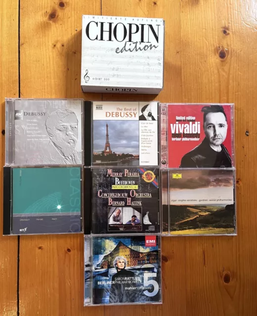 Bulk Lot Classical CDs: Chopin Box Set, Debussy plus more (see photos)