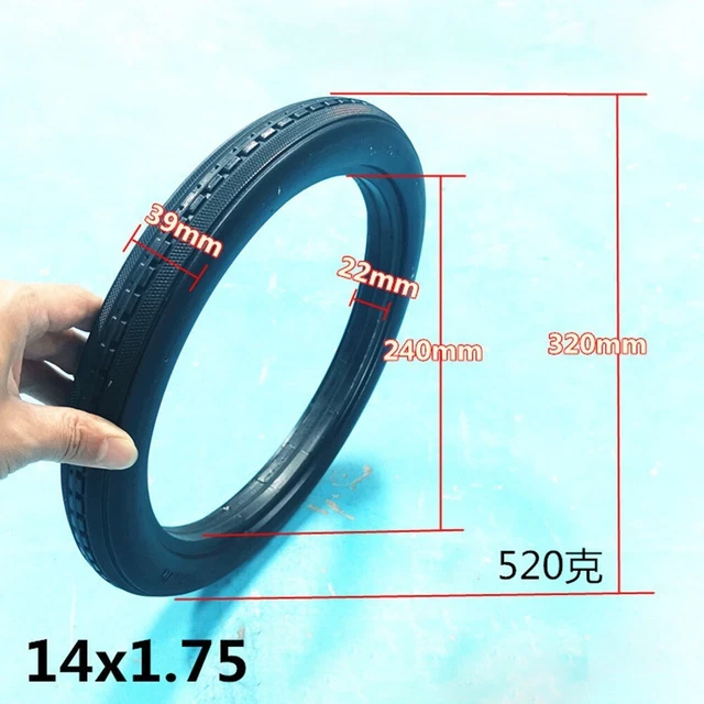 SOLID TIRE ANTI-PUNCTURE Components Cycling Explosion-proof Non ...