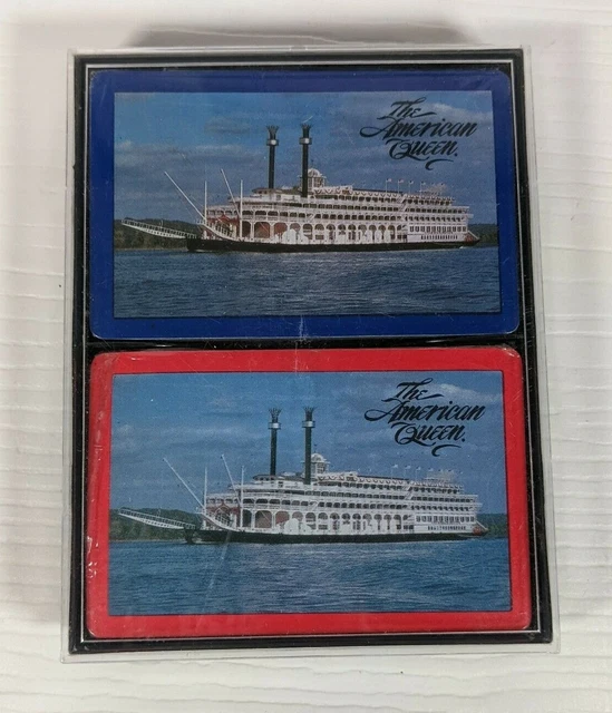 The American Queen Steamboat Ship Custom Playing Cards 2 sealed Deck