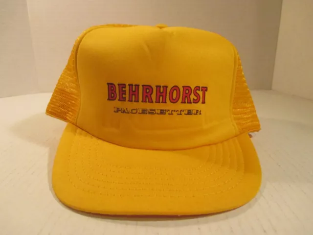 VTG Behrhorst  TRUCKER HAT CAP MESH BACK  J  hats  70s/80s
