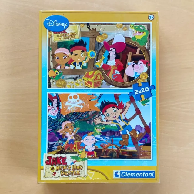 Puzzle Jake and the Neverland Pirates 2x 20 Teile Nimmerland Piraten Clementoni