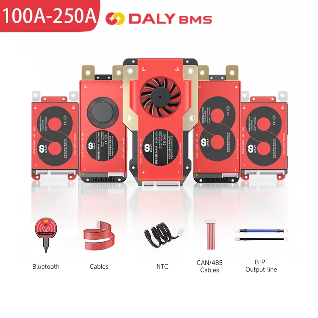 Venda All'ingrosso Serie Smart BMS K Per Triciclo Elettrico A Due Ruote Batteria Lipo Liion 4S 12V 8S 24V 16S 48V 100A Produttore E Fornore |Daly - Foto 8