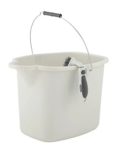 Mop Bucket for Cleaning - Car Wash Bucket with Metal Handle- 4 Gallon Bucket