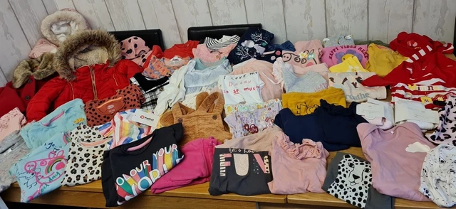 Baby Girls Clothes Bundle. 12-18 Months. 62 items.