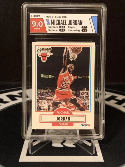 1990-91 Fleer MICHAEL JORDAN #26 HGA 9 MINT Chicago Bulls G.O.A.T.