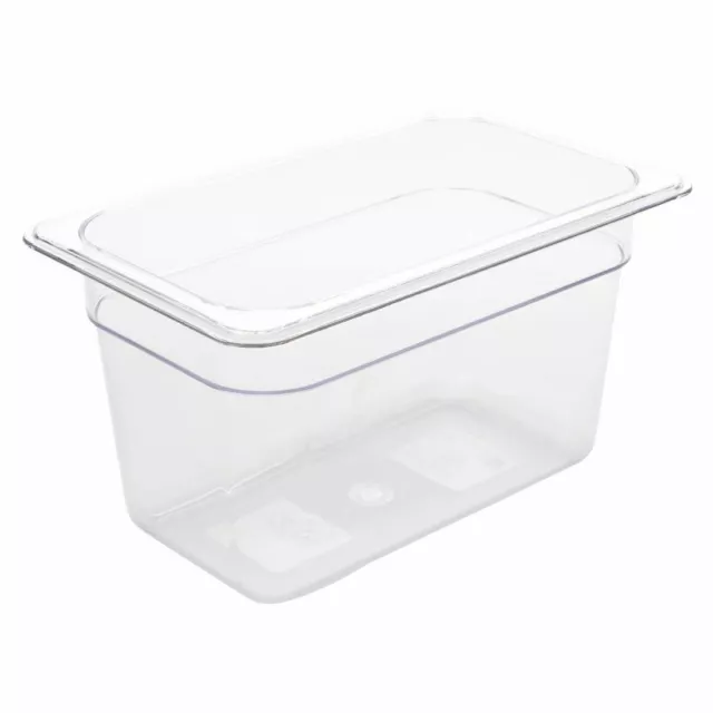 Vogue Clear Polycarbonate 1/4 Gastronorm Tray 150mm