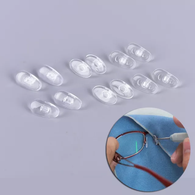 5Pair Air Chambers Silicones Nose Pads For Eyeglasses Eyewear Glasses Acces-xd