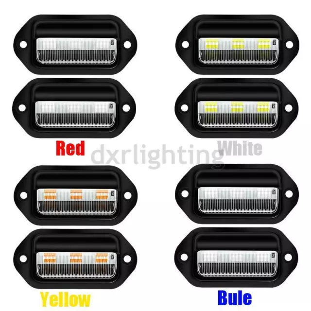 LED Surface License Plate Light Tag Interior Step Trailer Truck Car RV Universal