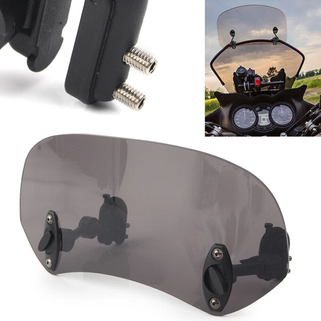 Universal Adjustable Windshield Clip On Extension Spoiler Wind Deflector Motor