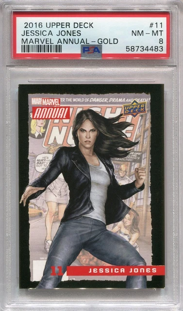 2016 Upper Deck Marvel Annual Gold #11 Jessica Jones PSA 8 POP 1 None Higher