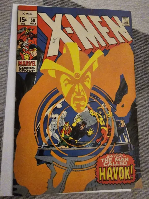 X-Men 58 1st Appearance of Havok Marvel 1969 KEY Neal Adams 1st print