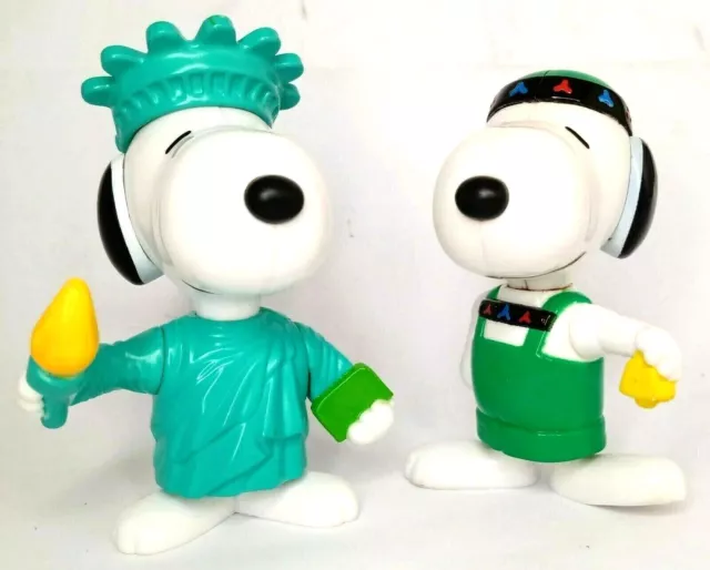 McDonalds 1999 World Tour Snoopy Happy Meal Toys Vintage Collectable