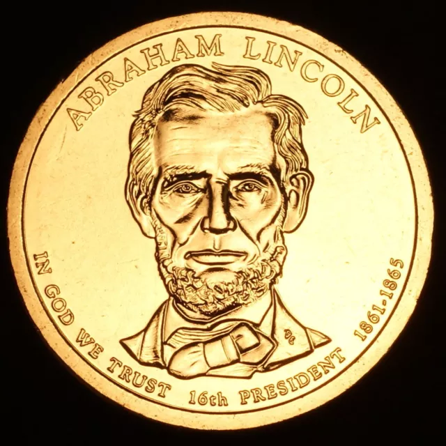 2010 P Abraham Lincoln Presidential Dollar Pos A from US Mint Roll