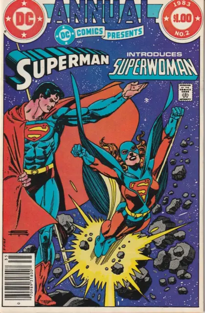 Dc Comics Presents Annual #2  Superman & Superwoman  Newsstand  Dc  1983  Nice!!