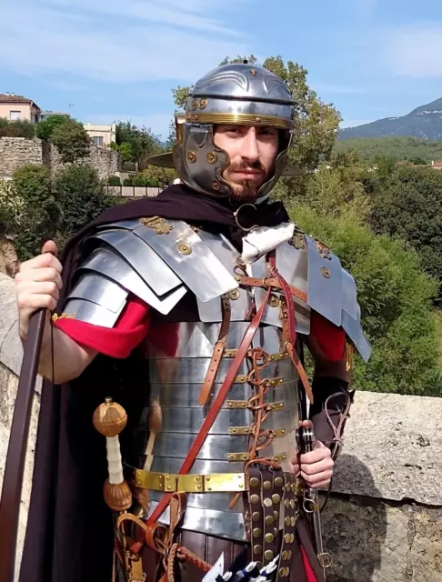 ROMAN CENTURION LEGIONARY Soldier Costume Rome Officer Lorica Segmentata Cosplay 1 650.42 PicClick AU