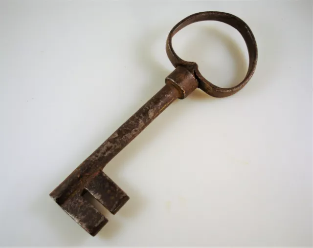 Antica Chiave iron skeleton key Clef da Portone, Germania, XVII secolo