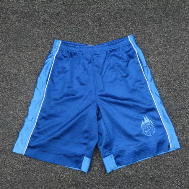 Nike Shorts Youth Large Blue Basketball Breathable Elastic Waist Running Boys