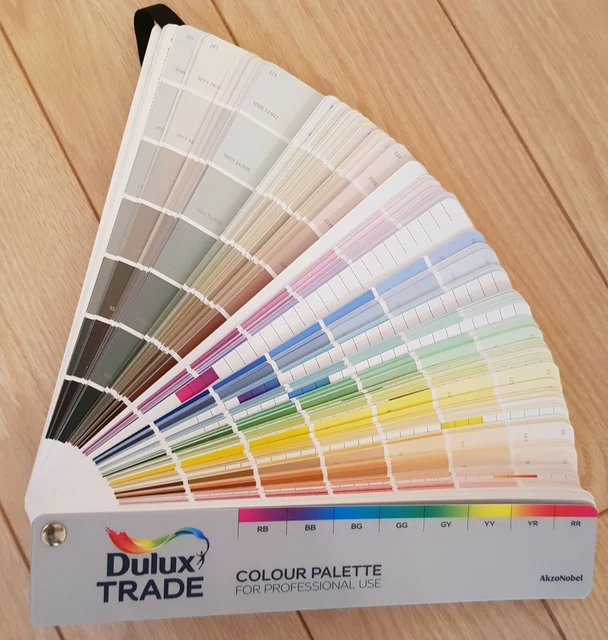 DULUX TRADE PROFESSIONAL Colour Palette Swatch Card Fan Deck Painter
