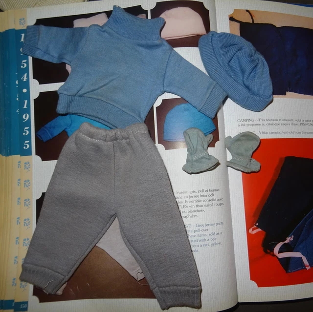 Tenue Bleuette Gautier Languereau – Originale 1939 – Vêtement Poupée Vintage