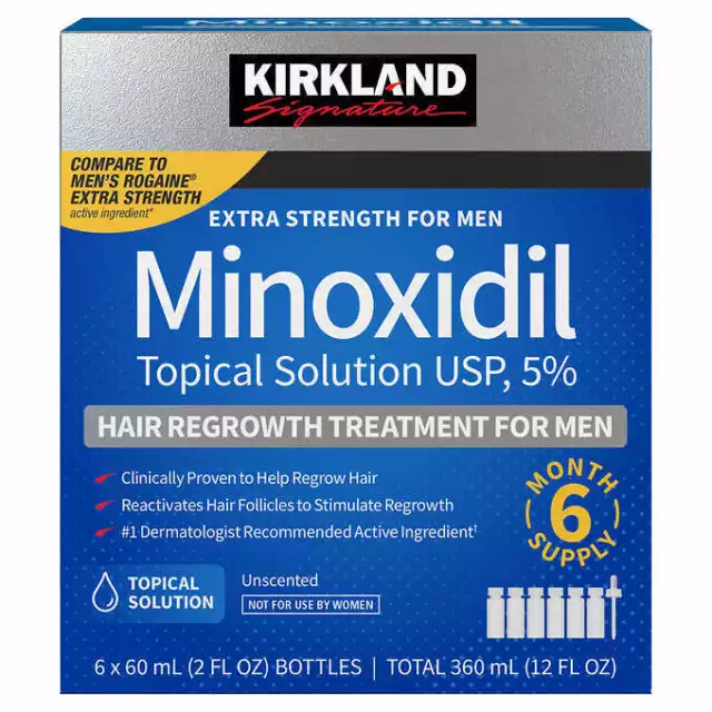 Mino Xidil 5% 1, 2, 3, 6 mois de traitement, 1 à 6 flacons de 60ml 3