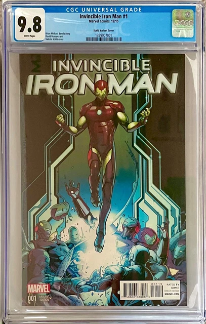 INVINCIBLE IRON MAN #1 Valerie Schiti Variant Cover 2015 CGC 9.8 Near Mint New